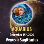 Aquarius - Venus In Sagittarius Horoscope
