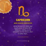 Capricorn - Aries Season Horoscope