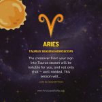 Aries - Sun in Taurus Horoscope