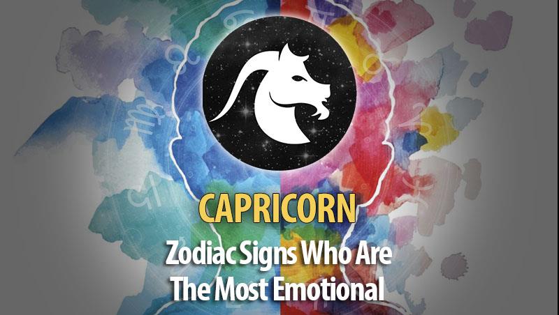 Capricorn - Zodiac Signs Who Are The Most Emotional