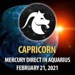 Capricorn - Mercury Direct In Aquarius Horoscope