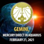 Gemini - Mercury Direct In Aquarius Horoscope