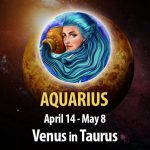 Aqurius - Venus In Taurus Horoscope