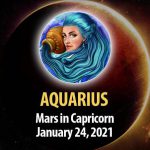 Aquarius - Mars in Capricorn Horoscope