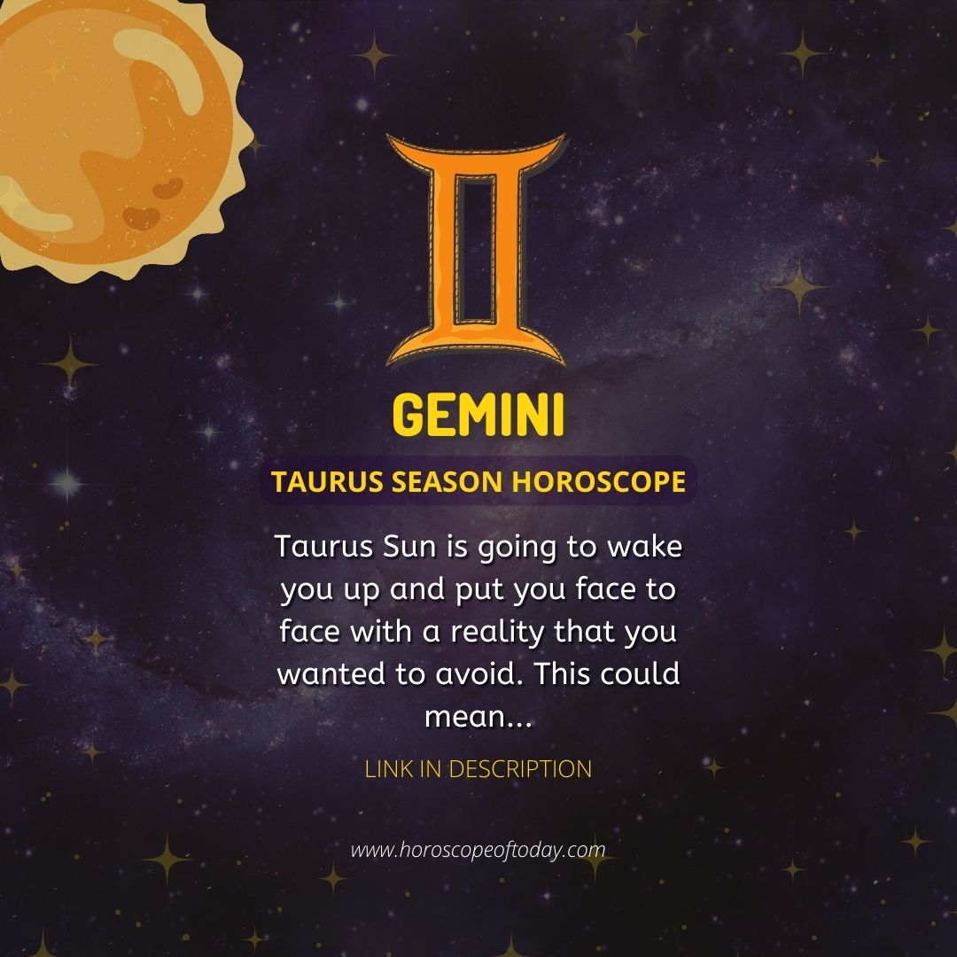 Gemini - Sun in Taurus Horoscope