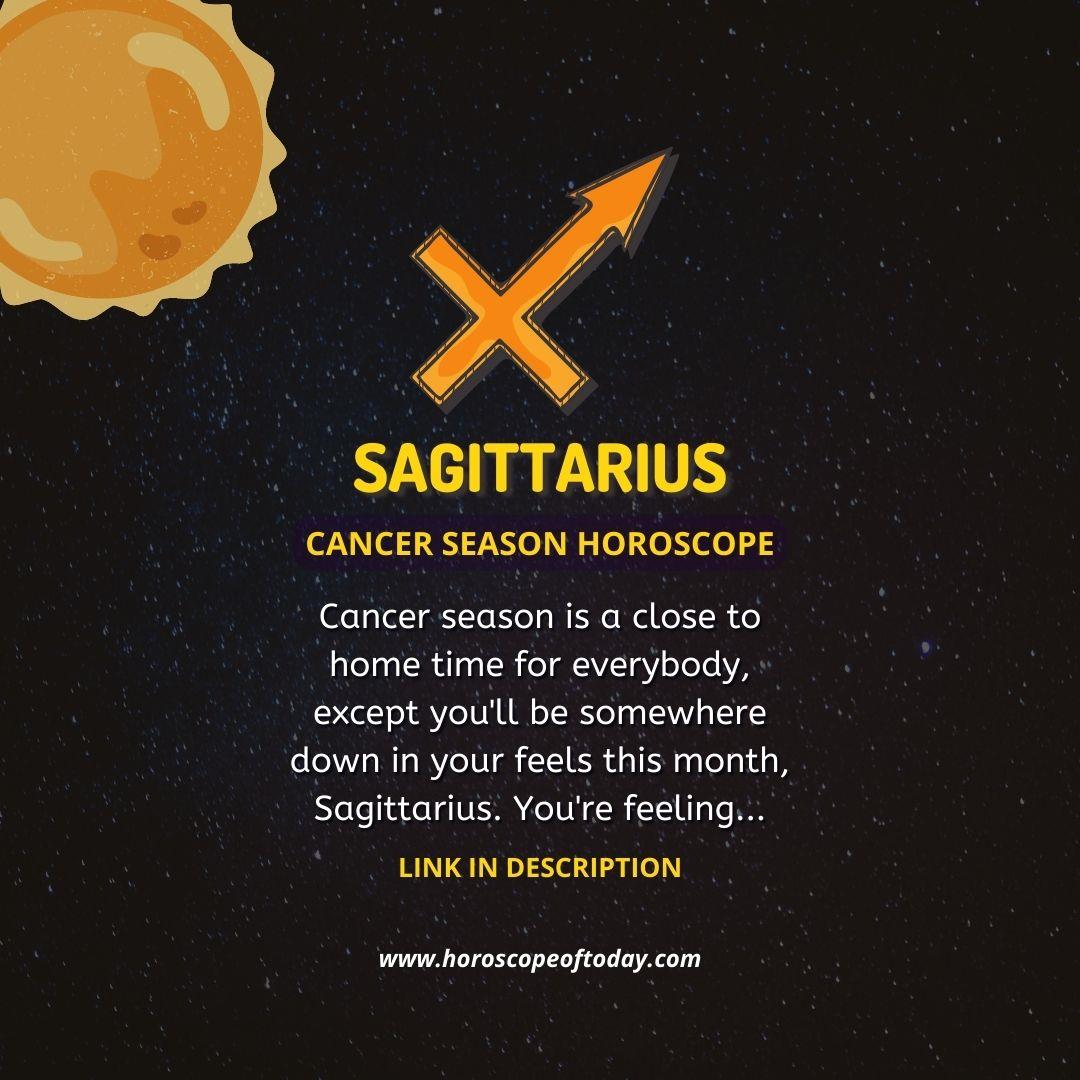 Sagittarius - Sun in Cancer Horoscope