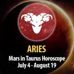 Aries- Mars in Taurus Horoscope