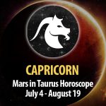 Capricorn - Mars in Taurus Horoscope