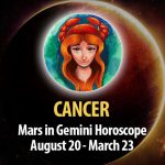 Cancer - Mars in Gemini Horoscope