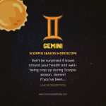 Gemini - Sun in Scorpio Season Horoscope