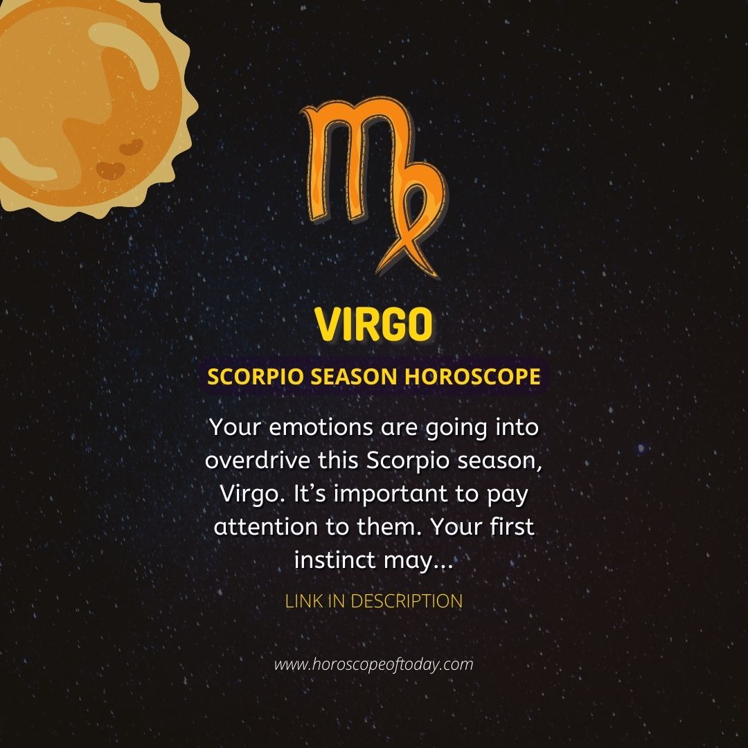 Virgo - Sun in Scorpio Season Horoscope