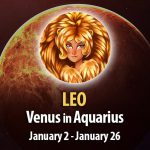 Leo - Venus in Aquarius Horoscope