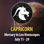 Capricorn - Mercury in Leo Horoscope