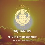 Aquarius - Sun in Leo Horoscope