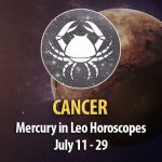 Cancer - Mercury in Leo Horoscope