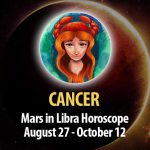 Cancer - Mars in Libra Horoscope