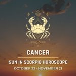 Cancer - Sun in Scorpio Horoscope