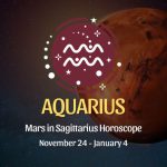 Aquarius - Mars in Sagittarius Horoscope November 24, 2023