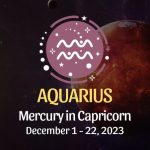 Aquarius - Mercury in Capricorn Horoscope