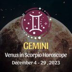 Gemini - Venus in Scorpio Horoscope