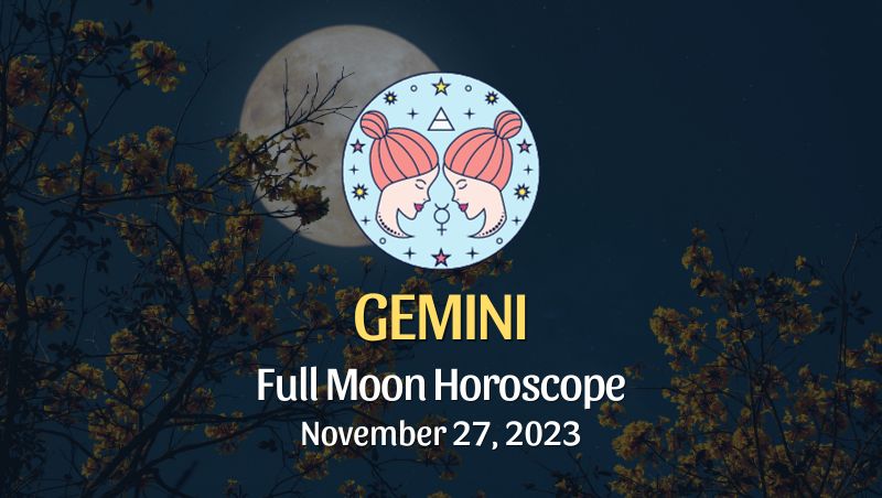 Gemini - Full Moon Horoscope November 27, 2023