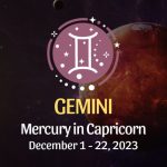 Gemini - Mercury in Capricorn Horoscope