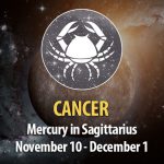 Cancer - Mercury in Sagittarius Horoscope
