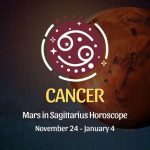 Cancer - Mars in Sagittarius Horoscope November 24, 2023