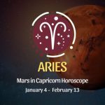 Aries - Mars in Capricorn Horoscope