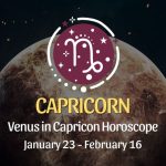 Capricorn - Venus in Scorpio Horoscope