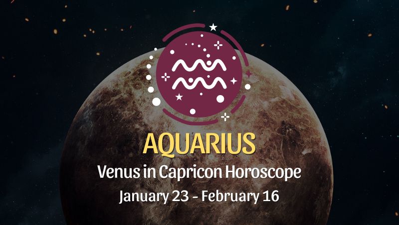 Aquarius - Venus in Scorpio Horoscope