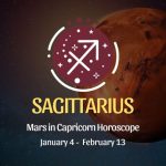 Sagittarius - Mars in Capricorn Horoscope
