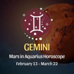 Gemini - Mars in Aquarius Horoscope