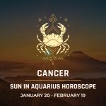 Cancer: Sun in Aquarius Horoscope
