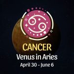 Cancer: Venus in Aries Horoscope - April 30, 2025