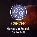 Cancer: Mercury in Scorpio Horoscope