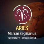 Aries: Mars in Sagittarius Horoscope - November 4 / December 11