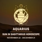 Aquarius: Sun in Sagittarius Horoscope 2025
