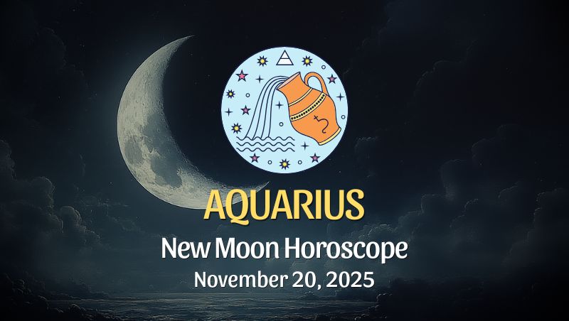 Aquarius: New Moon Horoscope - November 20, 2025