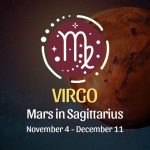 Virgo: Mars in Sagittarius Horoscope - November 4 / December 11