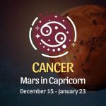 Cancer: Mars in Sagittarius Horoscope - December 15 / January 23