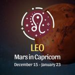 Leo: Mars in Sagittarius Horoscope - December 15 / January 23