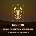 Scorpio: Sun in Capricorn Horoscope 2025